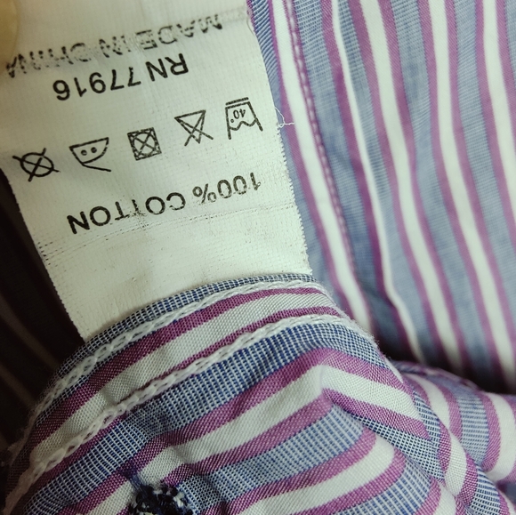 British Laundry by Christopher Wicks Men's Button Down Dress Shirt, 16 (34/35) - Picture 13 of 13